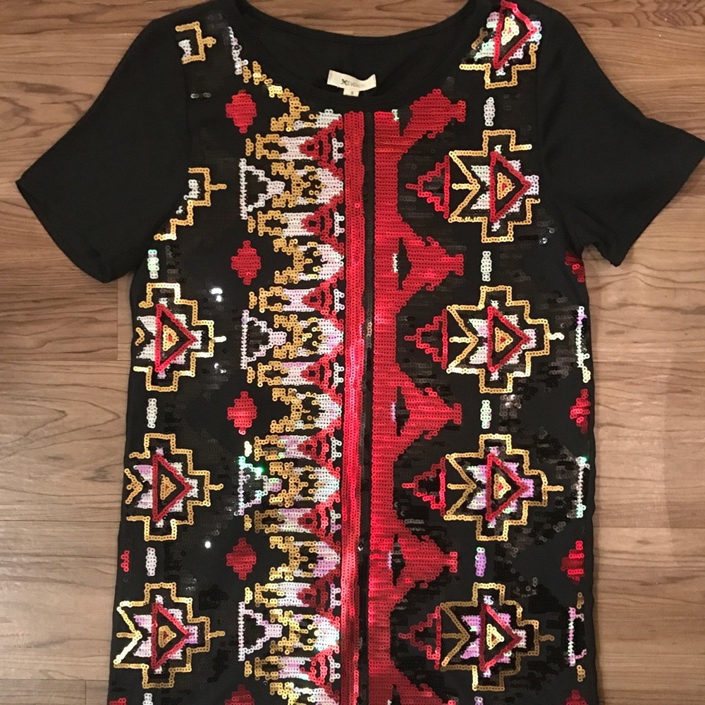 Everly sequined shift dress, never worn